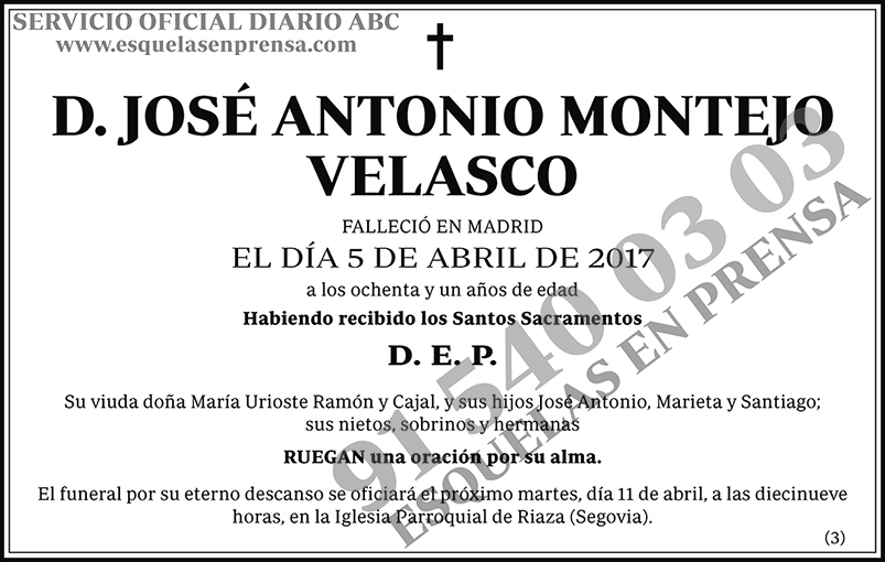 José Antonio Montejo Velasco